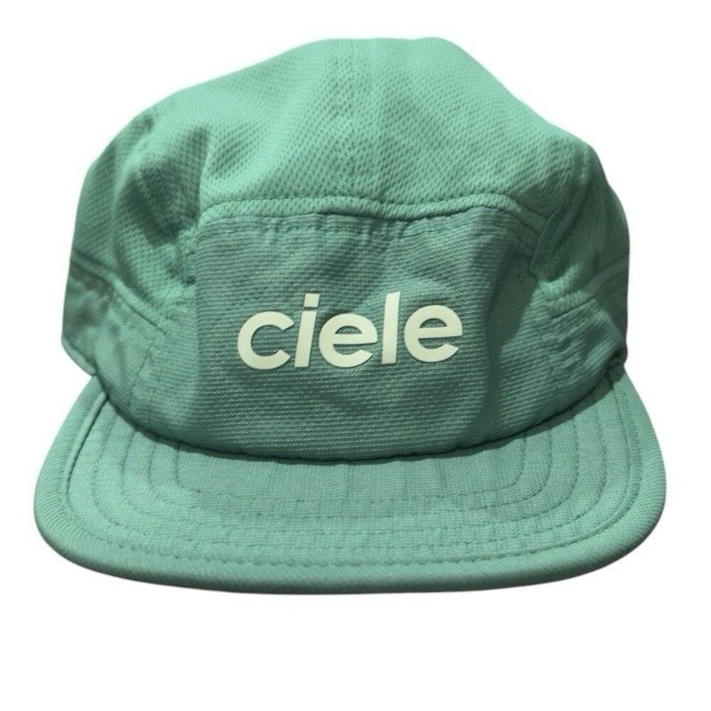 Ciele Athletics ALZCap Green Running Hat COOLmatic Mesh 5 Panel Cap 56.5 cm
